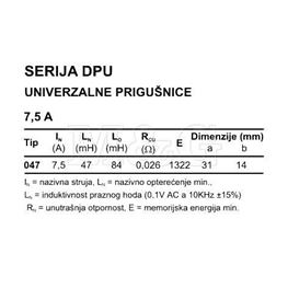 Slika za INDUKTIVNOST DPU047A7.5 47µH 7,5A