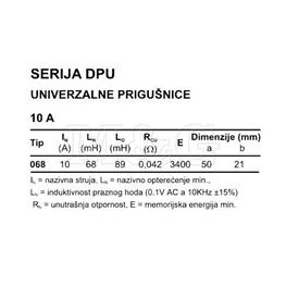 Slika za INDUKTIVNOST DPU068A10 68µH 10A