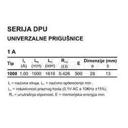 Slika za INDUKTIVNOST DPU1000A1 1000µH 1A