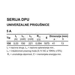 Picture of INDUKTIVNOST DPU150A5 150µH 5A