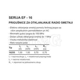 Slika za INDUKTIVNOST EF 0,70mH 1A