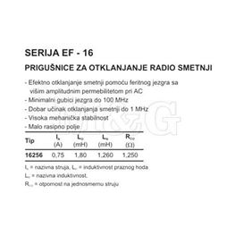 Slika za INDUKTIVNOST EF 1,26mH 0,75A