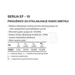 Picture of INDUKTIVNOST EF 16,8mH 0,22A