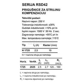 Slika za INDUKTIVNOST CAF-2.2-2.7  2X2,7mH 2,5A