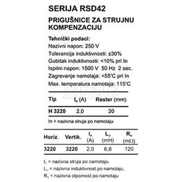 Picture of INDUKTIVNOST CAF-2.0-6.8  2X6,8mH 2A