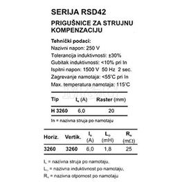 Slika za INDUKTIVNOST CAF-6.0-1.8  2X1,8mH 6A
