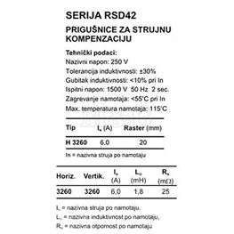 Picture of INDUKTIVNOST CAF-6.0-1.8  2X1,8mH 6A