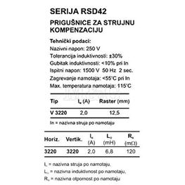 Slika za INDUKTIVNOST RSD V-3220 6,8mH 2A