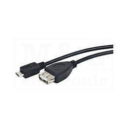 Picture of KABL OTG USB A ŽENSKI - USB Micro B MUŠKI