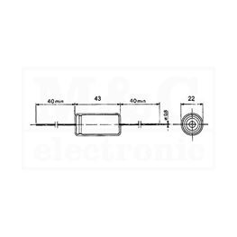 Picture of KONDENZATOR EL. H 100µF 350V