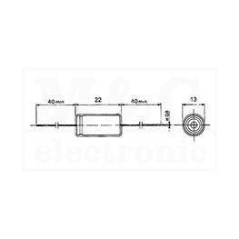 Slika za KONDENZATOR EL. H 2200µF 16V