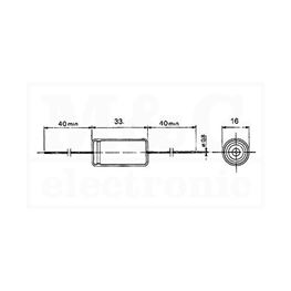 Picture of KONDENZATOR EL. H 22µF 450V