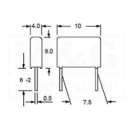 Picture of KONDENZATOR MKT Film WIMA MKS4 15nF 630V