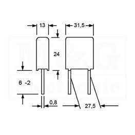 Picture of KONDENZATOR MKP Film WIMA MKP10 1,0µF 400V