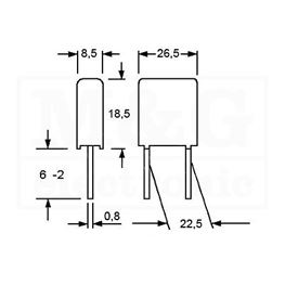 Picture of KONDENZATOR MKP Film WIMA MKP10 100nF 1000V