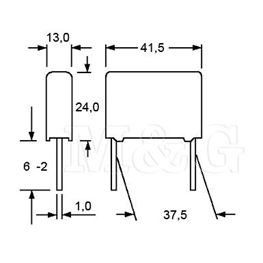 Picture of KONDENZATOR FKP Film WIMA FKP1 33nF 2000V