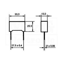 Picture of KONDENZATOR BLOK MKT 470nF 1000V