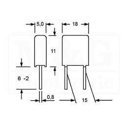 Picture of KONDENZATOR MKP Film WIMA MKP10 47nF 400V