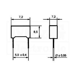 Picture of KONDENZATOR BLOK MKT 6,8nF 630V