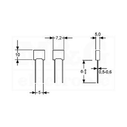 Slika za KONDENZATOR MKT Film KEMET R82 1,0µF 63V