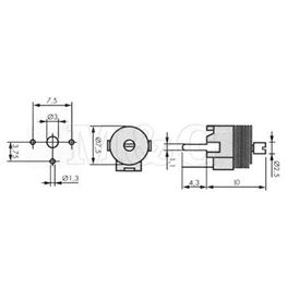 Picture of KONDENZATOR TRIMER (2,5-22) pF