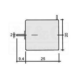 Slika za MOTOR 3V DC 13100 obr/min