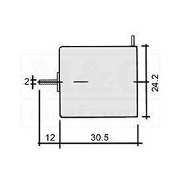 Slika za MOTOR 3V DC   8000 obr/min