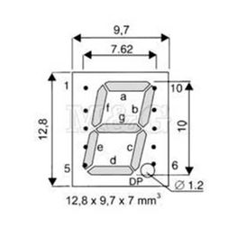 Slika za DISPLEJ LED 10 MM CA CRVENI