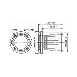 Picture of KUĆIŠTE LE DIODE PLASTIČNO 10MM