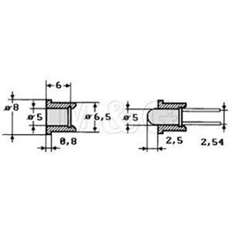 Slika za KUĆIŠTE LE DIODE PLASTIČNO 5MM C