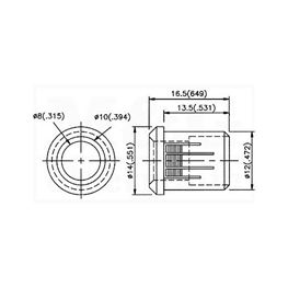 Slika za KUĆIŠTE LE DIODE PLASTIČNO 8MM