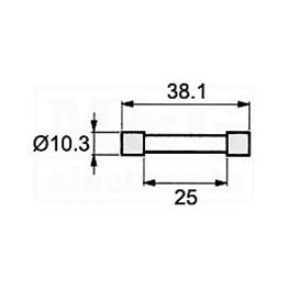 Slika za OSIGURAČ 10X38 12V 80A