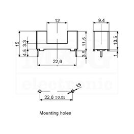 Slika za NOSAČ OSIGURAČA 5X20 PCB PTF/78