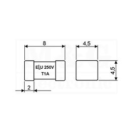 Slika za OSIGURAČ SMD 250V AC TROMI 2A