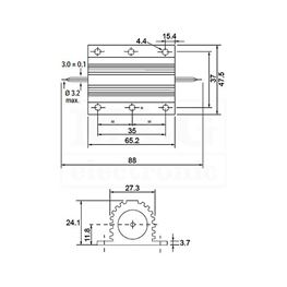 Slika za OTPORNIK ZA HLADNJAK 100W 470R