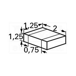 Slika za OTPORNIK NTC SMD 0805 100K