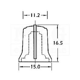 Slika za DUGME 17MM ZA OS.6MM CRNO-PLAVO