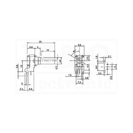 Slika za POTENCIOMETAR MINI MONO H/25 50K LIN