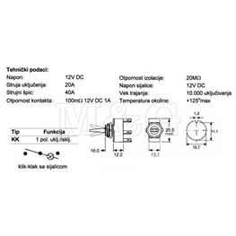 Slika za PREKIDAČ AUTO KLIK-KLAK