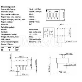 Slika za PREKIDAČ MIKRO DIP-06