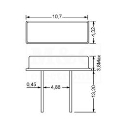 Slika za QUARZE KRISTAL HC49/U-S 8 MHz