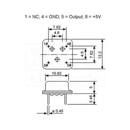 Picture of QUARZE OSCILATOR COH 20 MHz