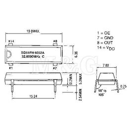 Picture of QUARZE OSCILATOR SG-51P 25 MHz