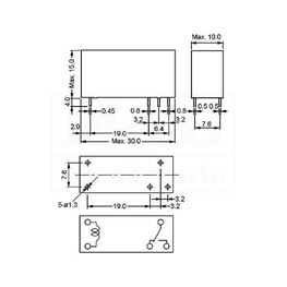 Picture of RELEJ EMR-112D-3 SPDT 12V 8A 650R