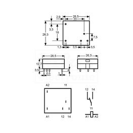 Slika za RELEJ FINDER 40.11 24VDC 1xU 10A