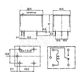 Slika za RELEJ H500SD24 1XU 24V 6A 1600R