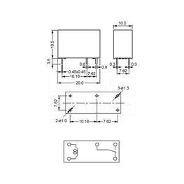 Slika za RELEJ GOODSKY JE-105D 1XU 5A 5V