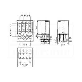 Slika za RELEJ RE409D-LTU 4PDT 5A 230V AC