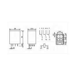 Slika za RELEJ ASIAON MY3 3xU 5A DC 12V