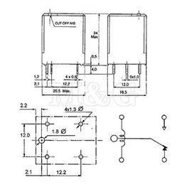 Slika za RELEJ H200SD06 1XU   6V 6A 100R